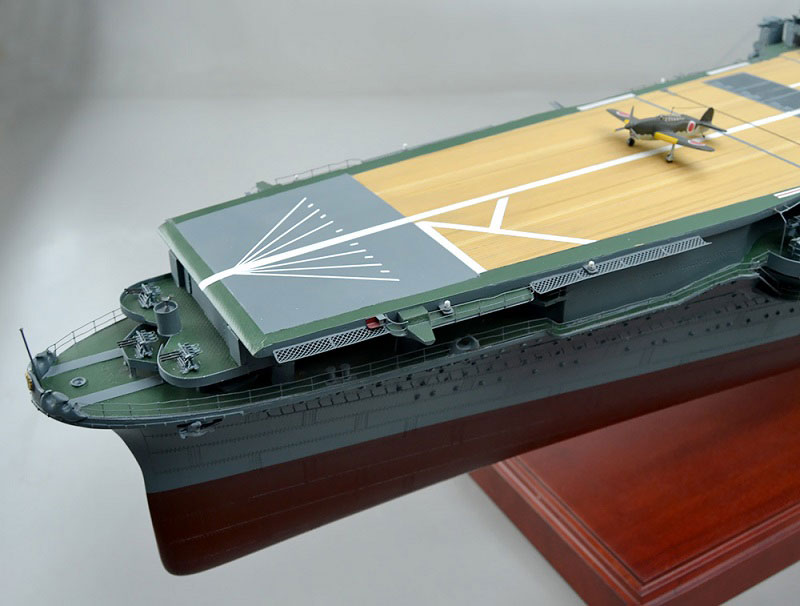 1/144空母瑞鶴精密模型完成品塗装済、木製ハンドメイド艦船模型、空母瑞鶴精密艦船模型完成品台座付の製作と通販専門店 ウッドマンクラブ