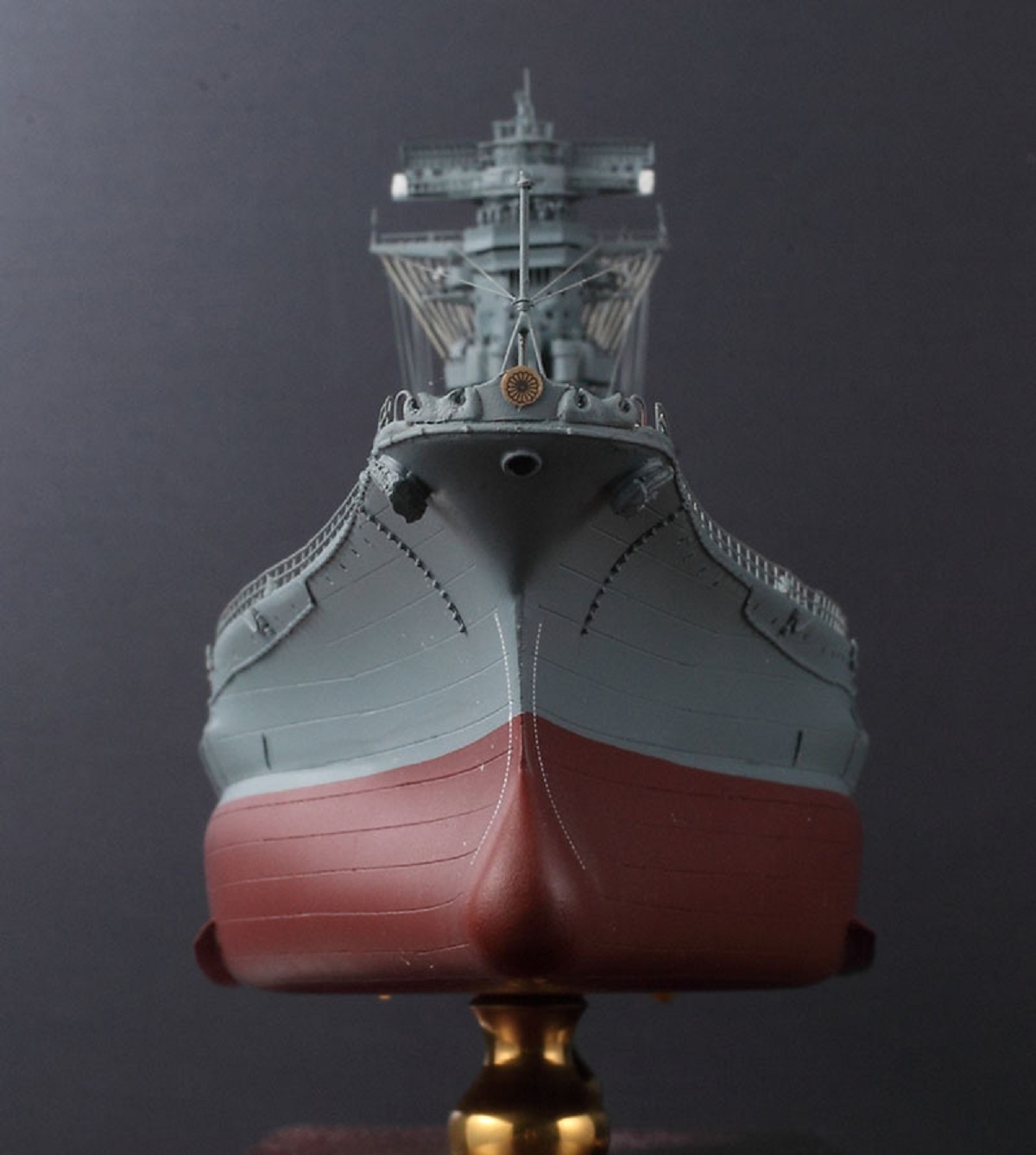 1/350戦艦大和超精密模型完成品、木製ハンドメイド、戦艦大和精密艦船模型完成品台座付の製作と通販専門店 ウッドマンクラブ