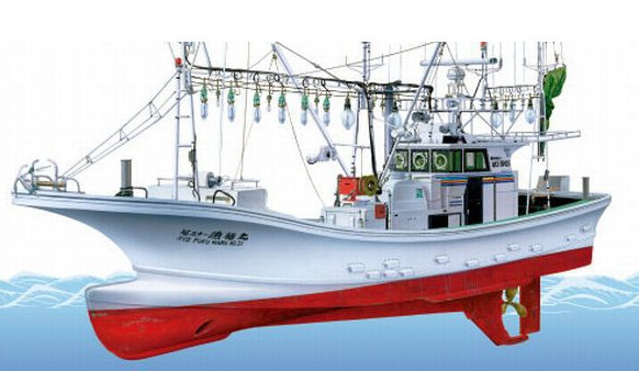 □アオシマ 1/64 大間のマグロ一本釣り漁船 第三十一漁福丸 精密