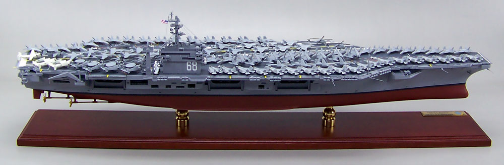 □米海軍ニミッツ級原子力空母精密模型完成品 木製ハンドメイド精密 